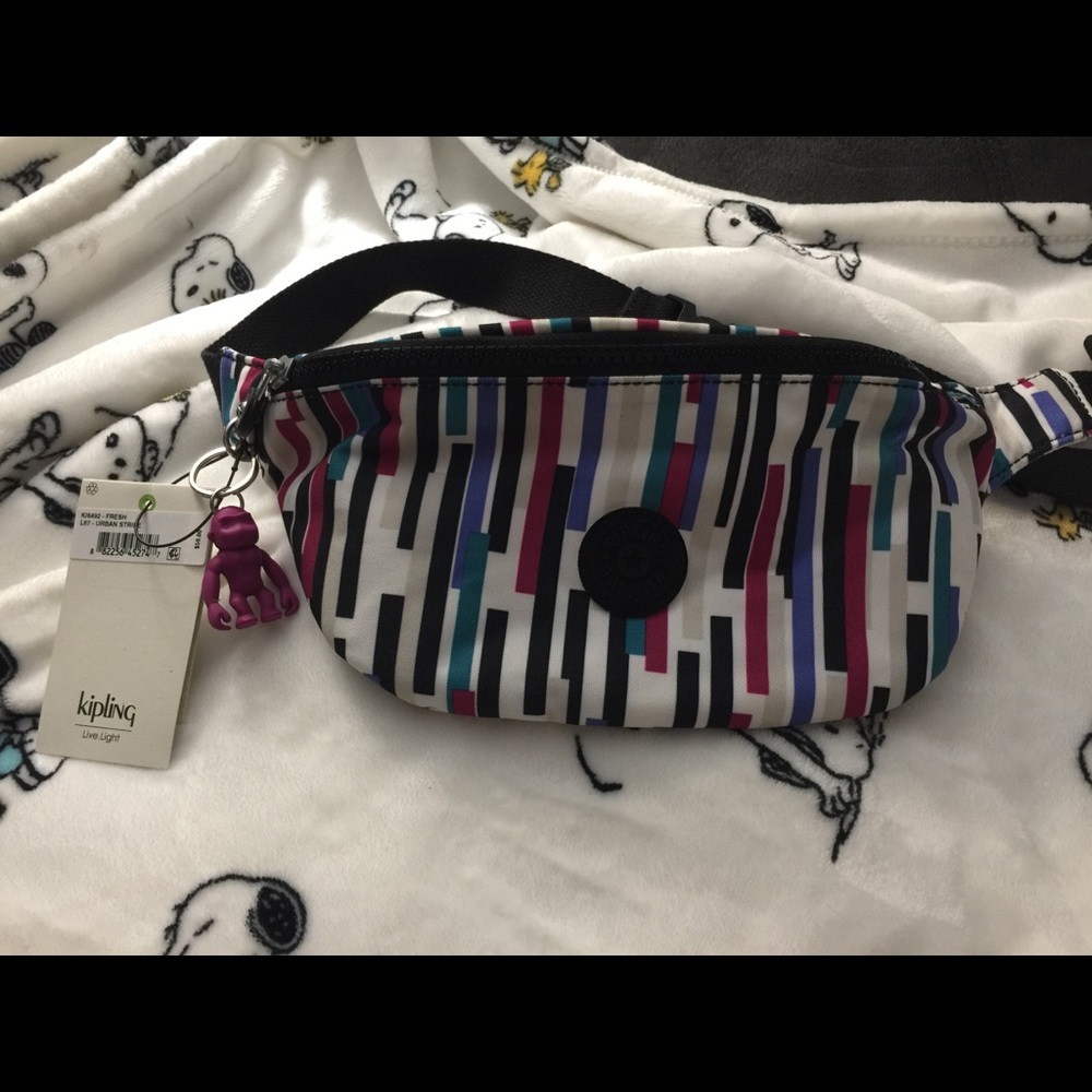 Kipling Belt bag in Urban Stripe.